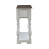 Magnolia Manor Hall Console in Antique White & Weathered Bark EST SHIP TIME APPX 4 WEEKS