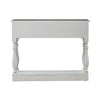 Magnolia Manor Hall Console in Antique White & Weathered Bark EST SHIP TIME APPX 4 WEEKS image