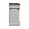 Magnolia Manor Bar Cart in Antique White & Weathered Bark EST SHIP TIME APPX 4 WEEKS image