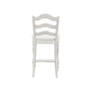 Liberty Furniture Magnolia Manor Ladder Back Counter Chair (Set of 2) in Antique White & Weathered Bark