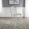 Liberty Furniture Magnolia Manor Ladder Back Counter Chair (Set of 2) in Antique White & Weathered Bark