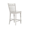 Liberty Furniture Magnolia Manor Spindle Back Counter Chair in Antique White