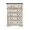 Magnolia Manor King Uph Sleigh Bed, Dresser & Mirror, Chest