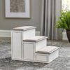Magnolia Manor Pet Steps in Antique White image