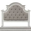 Liberty Magnolia Manor King Upholstered Panel Headboard in Antique White