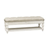 Magnolia Manor Bed Bench in Antique White image