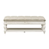 Magnolia Manor Bed Bench in Antique White image