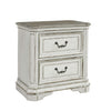 Magnolia Manor Two Drawer Nightstand in Antique White image
