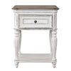 Magnolia Manor Leg Nightstand in Antique White