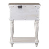 Magnolia Manor Leg Nightstand in Antique White