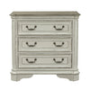 Magnolia Manor 3 Drawer Bedside Chest in Antique White image