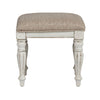 Magnolia Manor Vanity Stool in Antique White