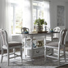 Liberty Furniture Magnolia Manor Upholstered Counter Height Chair in Antique White (Set of 2)