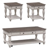 Magnolia Manor 3 Piece Set (1-Cocktail 2-End Tables)