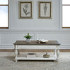 Magnolia Manor Lift Top Cocktail Table in Antique White