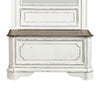 Liberty Furniture Magnolia Manor Hall Tree Base in Antique White & Weathered Bark