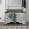 Liberty Furniture Magnolia Manor Hall Tree Base in Antique White & Weathered Bark