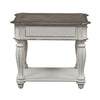 Liberty Magnolia Manor End Table in Antique White