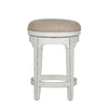 Magnolia Manor Console Swivel Stool in Antique White
