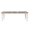 Liberty Furniture Magnolia Manor Rectangular Leg Table in Antique White