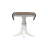 Liberty Furniture Magnolia Manor Drop Leaf Table in Antique White Base w/ Weathered Bark Tops