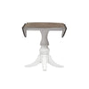 Liberty Furniture Magnolia Manor Drop Leaf Table in Antique White Base w/ Weathered Bark Tops