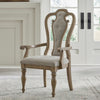 Liberty Furniture Magnolia Manor Splat Back Upholstered Arm Chair (RTA) (Set of 2) in Weathered Bisque