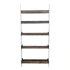 Farmhouse Leaning Bookcase in White/Oak image