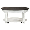 Allyson Park Round Cocktail Table in White image