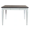 Allyson Park Pedestal Counter Height Leg Table in Wirebrushed White image