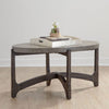 Liberty Furniture Cascade Oval Cocktail Table in Wire Brush Rustic Brown