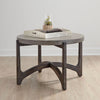 Liberty Furniture Cascade Round Cocktail Table in Wire Brush Rustic Brown