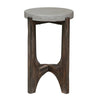 Cascade Chair Side Table in Wire Brush Rustic Brown