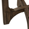 Cascade Chair Side Table in Wire Brush Rustic Brown