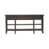 Paradise Valley Hall Console Table in Saddle Brown EST SHIP TIME APPX 4 WEEKS