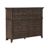 Paradise Valley 10 Drawer Chesser in Saddle Brown