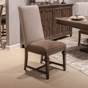 Liberty Furniture Paradise Valley Uph Side Chair (Set of 2) in Saddle Brown image