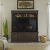 Liberty Furniture Paradise Valley 78 Inch Entertainment Console in Saddle Brown
