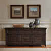 Liberty Furniture Paradise Valley 2 Piece Desk Set in Saddle Brown
