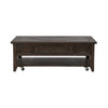 Paradise Valley Rectangular Cocktail Table in Saddle Brown