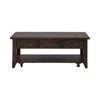 Paradise Valley Lift Top Cocktail Table in Saddle Brown