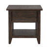 Paradise Valley Rectangular End Table in Saddle Brown