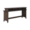 Paradise Valley Console Bar Table in Saddle Brown