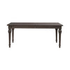 Paradise Valley Rectangular Leg Table in Saddle Brown