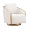 Nora Uph Swivel Accent Chair - Light Brown image