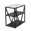 Arista Chair Side Table in Cobblestone Brown image