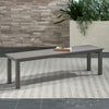 Plantation Key Outdoor Dining Bench in Granite image