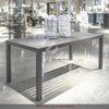 Liberty Furniture Plantation Key Outdoor Rectangular Leg Table in Granite