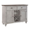 Ocean Isle Buffet in Antique White with Weathered Pine image