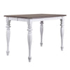 Ocean Isle Gathering Table in Antique White with Weathered Pine image